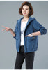 Corduroy Short Coat 5XL Women's Spring Autumn Korean Loose Solid Hooded Jacket Casual Female Zipper Coat Tops