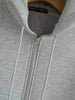 Autumn Women Gray Jacket with Hood Long Sleeve Big Pocket Zipper Jacket Coat Woman Loose Casual Outerwear Coat Tops
