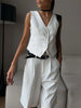 Elegant Office Lady Business Suit Set Blazers Spring Women's Clothing Suit Jacket Casual Pants Set Wide Leg Suit Pants