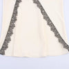 Lace Crop Top And Slit Long Skirt 2 Piece Set Women's Sexy Deep V Neck Tops High Waist Slim Dress Sets Elegant Outfit
