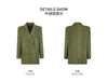 Women's Double-faced Woolen Coat Spring Autumn Suit Collar Double Breasted Long Sleeve Temperament Commuting Purple Jacket