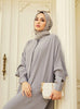 Abaya Dress Muslim Robe Abaya Ramadan Ladies Long Sleeve Islamic Dress Middle East Abayas Women Clothing Without Hijab