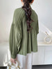 Spring Women's Short Trench Coat Stand Collar Loose Casual Loose Single Breasted Lantern Sleeve Jacket 2DB6686