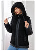 Gasmam Winter Down Jackets Women Warm Pluggable Sleeve Thermal Vest Classic zipper Lacing Design Pocket Hooded Parkas 83369