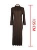 Tianpei Pleats Spring Autumn Winter Women Long Sleeve Comfortable Dress Korean Style Casual Designer Clothes