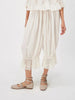 Women's Y2K Loose Fit Bloomers Cropped Pants Drawstring High Waist Floral Lace Patchwork Calf-Length Lantern Trousers