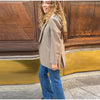 Women Chic Blazer Coat With Spliced Paisley Tassel Shawl Shoulder Pad Lapel Jacket Vintage Casual Autumn Lady Outfits
