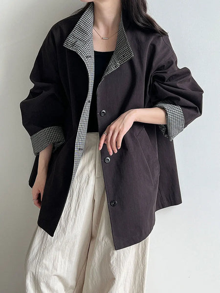 Spring Solid-color Jackets for Women European and American Style Women's Bomber Jackets