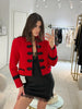 Chic Single-breasted Short Jacket Women Contrast Full Sleeve Cropped Stand Collar Napoleon Coat Lady Daily Street Wear