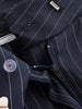 Stripe Pleated Wide Leg Pants For Women Elegant Pockets High Waist Long Trousers Autumn Lady High Street Chic Pants