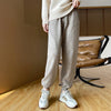 Women's Sports Wool Pants in AutumnWinter Solid Color Pockets Warm High-Quality Casual 100% Merino Pure Wool Small Leg Pants