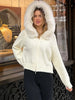 Slim Knit Cardigan Hoodies Women Autumn Solid Long Sleeve Sweater Coats Winter Street Vintage Basic Hoodie