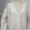Women Knitted Thick Cashmere Wool Cardigan Chic V Neck Single Breasted Long Sleeve Sweater Fall Winter Coat Outwear