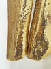High Street Designer Runway Suit Set Women's Single Button Sequined Blazer Jacket Flare Pants Set 2pcs