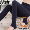 Autumn Winter Fleece Lined Pearl Velvet Over-the-Knee Leggings for Women Thickened Warm Tights for Cold Weather