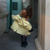 Floral Print Stand Collar Blazer Coat Women Asymmetric Placket Chest Pocket Padded Shoulder Outwear Long Sleeve Suit Jacket