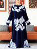 Party Dress Tie-dry Printed Cotton Women Boho Maxi Dress Casual Holiday Party Dresses Indie Folk African Vestidos