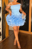 Off Shoulder Sexy Mini Birthday Party Evening Dress A-line Dress Women's Retro Club Party Dress Wedding Elegant Dresses