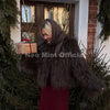 Winter Tassels Faux Fur Coat for Women Stylish Chic Fluffy Fur Jacket Furry Fox Fur Overcoat Girl Shaggy Outerwear
