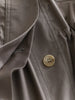 Solid-color Stand Neck Pocket Loose Mid-length Drawstring Waist Casual Trench Coats Women Long Sleeves Coats