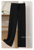 100% Merino Wool High Waist Knitted Pants Female Korean Wide Leg Pants Autumn and Winter Wool Pants Solid Color Casual Pants