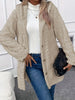 Winter Warm Long Sleeve Cardigan Hooded Women Coat Casual Elegant Long Outwear