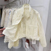 Jacket Women Spring Loose Joker Slim Casual Collar Lace Short Coat Female Sun-protective Clothing Top Ladies