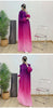 Prom Dress For Women Gradient Long Sleeves Maxi Pleated Print Dresses Spring Female Clothing 2DA3612