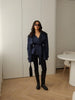 Solid Lace Up Short Windbreaker Women Elegant Full Sleeve Button Loose Chic Trench Coat Office Lady Daily Commute Outwear