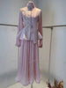Elegant Skirt Sets For Women Floral Long Sleeves Waist Bandage Blazer Coat With Maxi Pleated Skirt Outfits 19DA1782