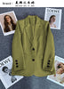 Elegant Office Lady Blazers for Women Long Sleeve Single Button Blazer Coats Female Top Suit Jackets Outerwears