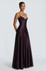 Solid Color Satin Bustier Women Maxi Dress Yellow Spaghetti Strap V Neck Waist-cinching Dresses Party Vestidos