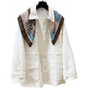 Long-Sleeved Simple Cotton Coats for Women Spring Elegant Lightweight Single Breasted Loose Coats