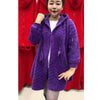 Mother's Winter Jacket Long Thicken Imitation Mink Cashmere Coat High End Middle Aged Elderly Women Knitted Cardigan Sweater 4XL