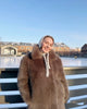 Thicken Faux Fur Short Coats Women Solid Warm Long Sleeves Lapel Loose Fluffy Overcoats Lady Winter High Street Outerwear