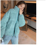 Women Parkas Turtleneck Full Sleeve Thick Coats Short Coat Solid Zipper Spliced Jackets Pocket Casual Elegant Lady Winter