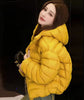 Fall Lightweight Hooded Puffer Jacket Russian Winter Women Zip Up Solid Warm Cotton Padded Outerwear Quilted Coat Куртка