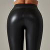Women Sexy Skinny PU Leather Pants High Waist Elastic Leggings Trousers Slim Pencil Pants Sexy Stretch Tight Pants