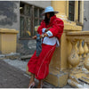 Women Solid Zip Up Two Piece Set High Neck Loose Jacket Wide Leg Track Pants Spring Autumn Casaual Hip Hop Outfit