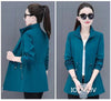 Windbreaker Women Mid Length Outerwear Spring Autumn Korean Waist Jacket Trench Coat for Women Basic Coat Mom Clothes