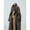 Double-Sided Cashmere Coat For Women In Autumn And Winter, Hepburn Style Woolen Long Coat