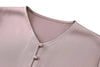 AS SS26 light satin ball buttons dress lightweight comfortable fabric dressy woman clothes