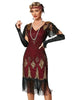 1920s Women Flapper Fringe Dress Sexy V-neck Butterfly Sleeve Sequin Banquet Party Evening Dress Ladies Vintage Gatsby Costumes