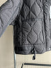 Quilted coat for women Quilted Jacket With Ties beige drawstring high neck pocket clip cotton jacket for women