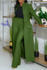 Women's Set Full Sleeve X-Long Blazer Coat+ Long Pant Suit Spring Streetwear Two 2 Piece Set Africa OL Work Outfits