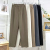 Fall Spring Black Suit Haren Pants Women Elastic High Waist Casual Trousers Woman Korean Style Solid Office Pant