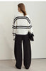 Minimalist Women's Casual Pants Winter Classic Versatile Warm Elastic Drawstring Loose Pants Female Trousers 12424082