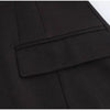 Notched Black Blazer Coats For Women Elegant Single Breasted Suit Jacket Female Long Sleeve OL Chic Street Outerwear