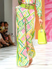 Elegant Women Two‑Piece Set Colorful Geometric Print Lapel Collar Long Sleeve Blouse High Waist Wide Leg Pants Office Party Suit