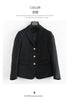 Preppy Style Slim Fit Solid Blazer Woman Double Button Turn-Down Collar Blazers Women Spring Autumn Basic Student JK Suit Coat